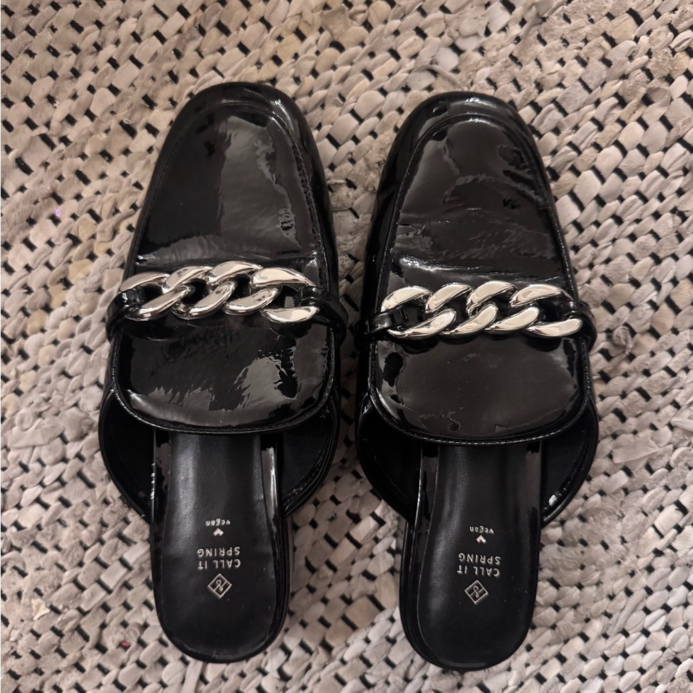 Call It Spring Black Mules Sleek Design Comfortable Fit